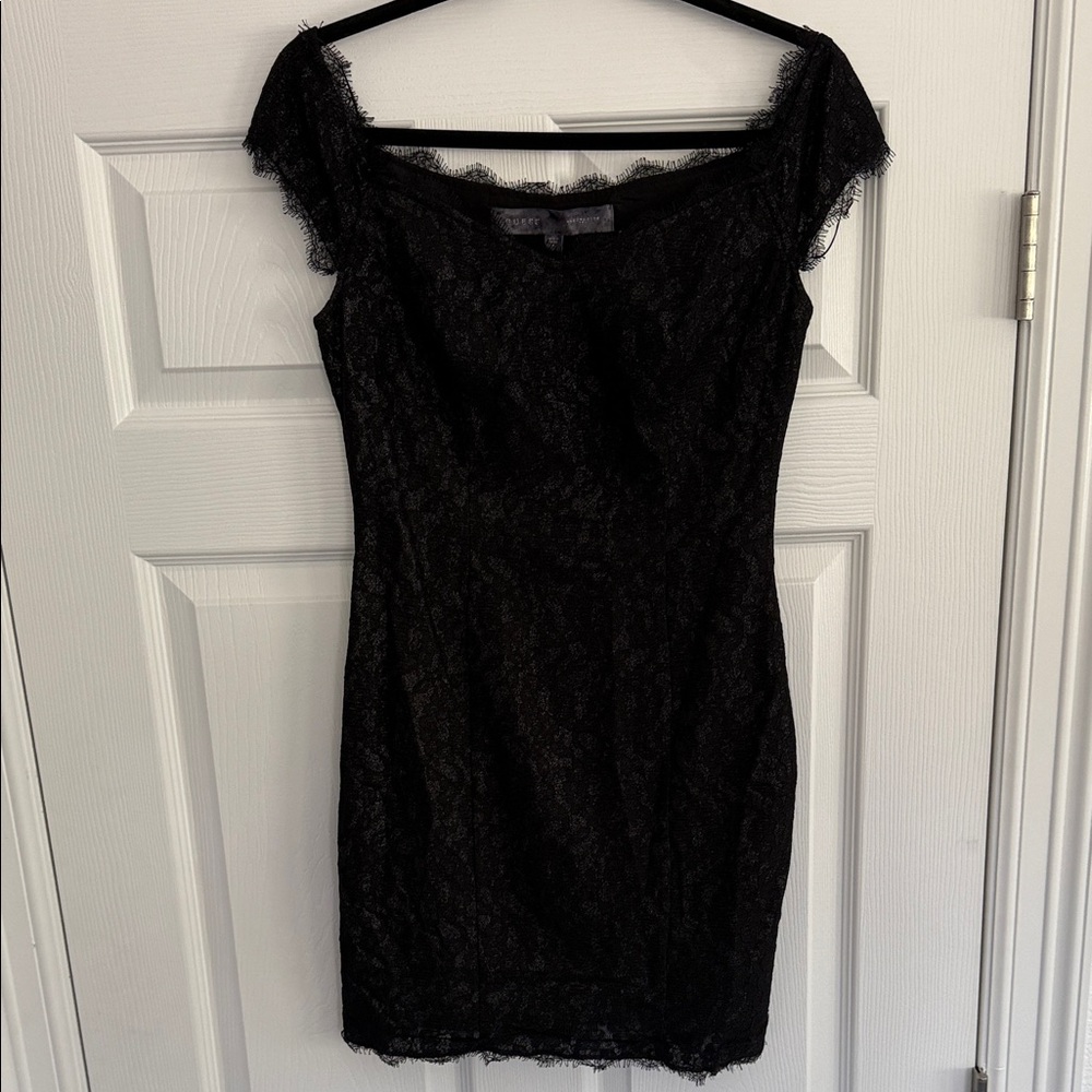 Guess Black Lace Mini Dress